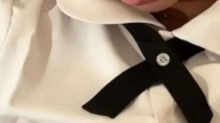 Quay lén nữ thần trong sáng nhất, trang phục hầu gái mông trắng quyến rũ, thổi kèn trên ghế sofa, số tiền 3000 tệ...