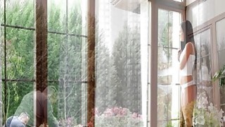 Cô gái trẻ mặc đồ xanh bị địt, bị địt vào lồn, bị bú cu cận cảnh, bị địt dữ dội...