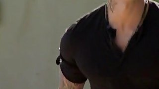 Asian babe gets all the cocks